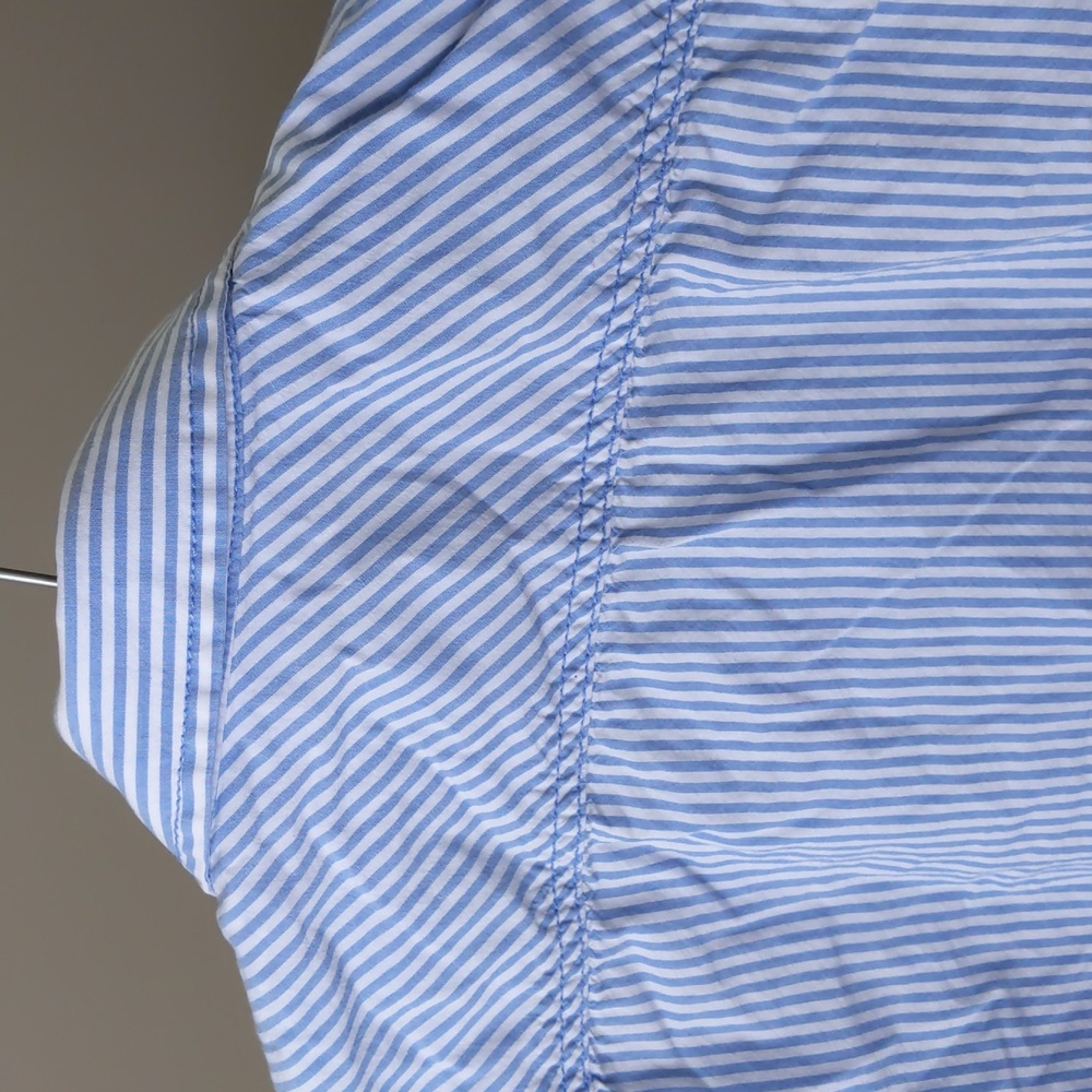 3/$45 American Rag long sleeve blue and white stripe shirt - Picture 2 of 6
